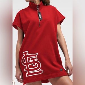 Women St. Louis Cardinals DKNY Sport Donna Half-Zip Dress